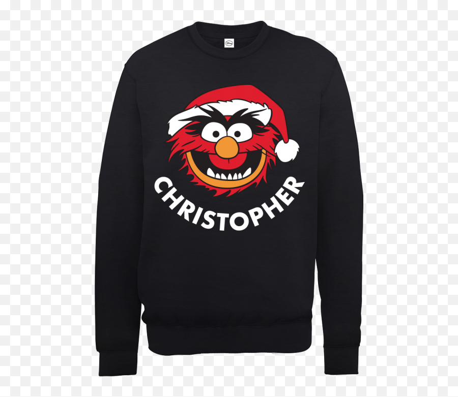 Official Muppets Mens Christmas Animal - Long Sleeve Emoji,Muppet Emoticons