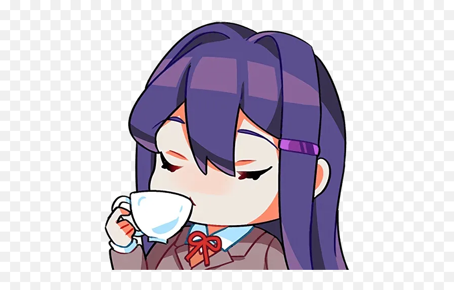 Team Salvatou201d Stickers Set For Telegram - Doki Doki Literature Club Stickers Emoji,Anime Facepalm Emoji