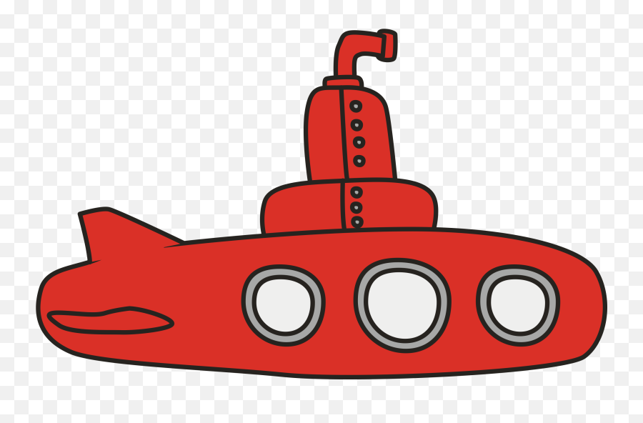 Red Submarine Clipart Transparent - Red Submarine Clipart Emoji,Submarine Emoji