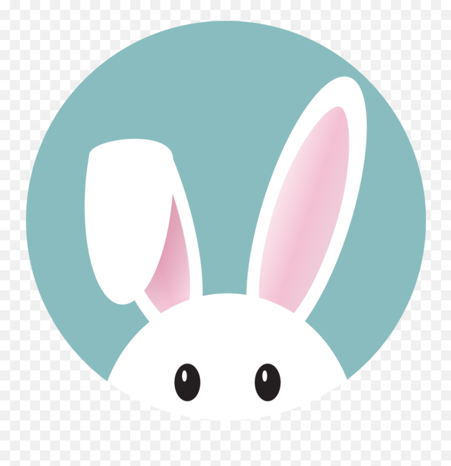Cute Bunny Modern Coaster - Tenstickers Bunny Financial Emoji,Bunny Holding Cake Emoticon