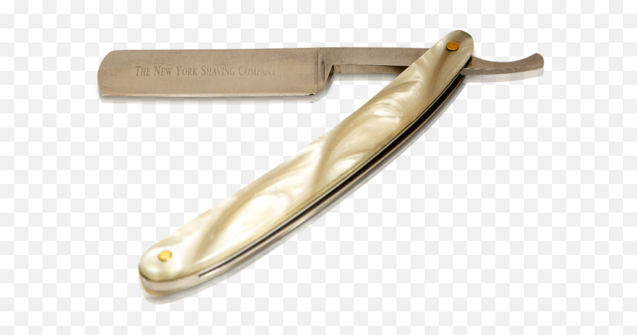 Pearl Straight Razor U2014 The New York Shaving Company - Solid Emoji,Animated Emoticon Shaving Lather