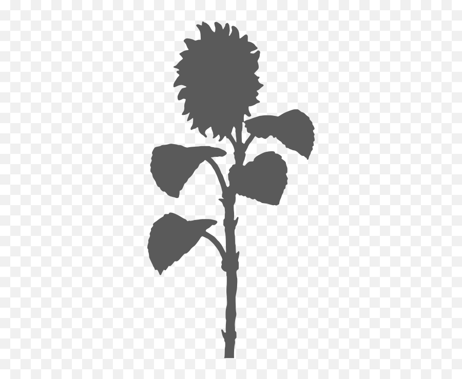 Sunflower Silhouette Free Svg File - Svgheartcom Emoji,Fire Emoji Sillouhete