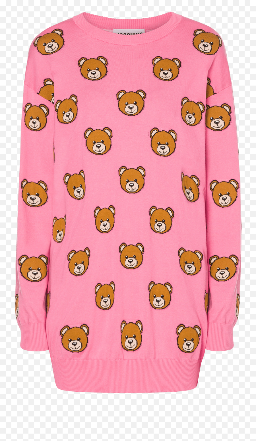 Knitted Dress Allover Teddy Bear Moschino Official Online Shop Emoji,How Do I Add A Emoticon To My Iphone 65
