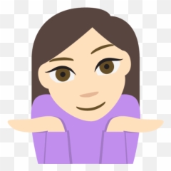 Shrug Tone 1 Emoji - Download For Free U2013 Iconduck,Emoji Fingers In Mouth Cartoon