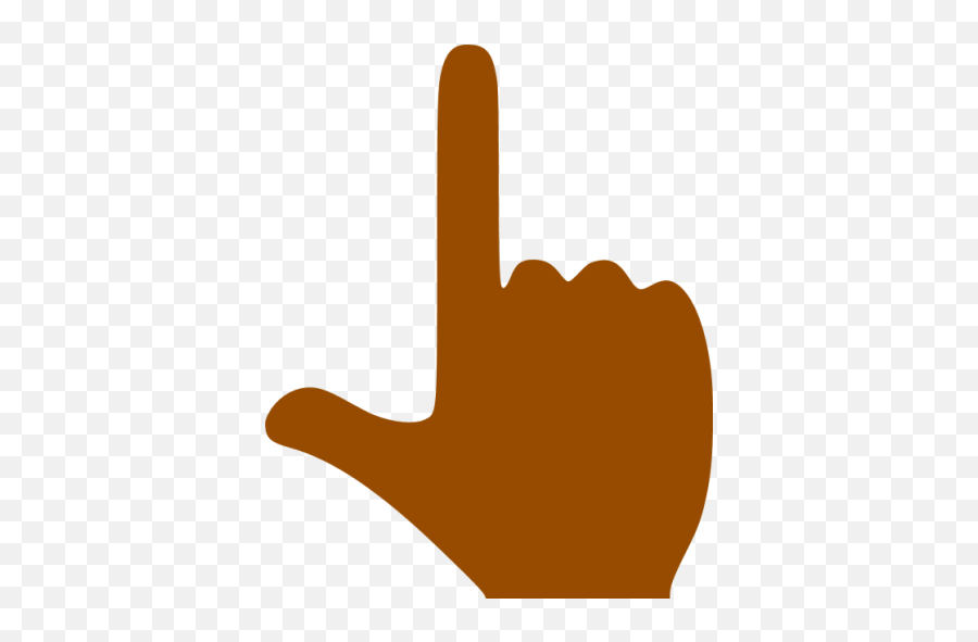 Brown Finger And Thumb Icon - Free Brown Hand Icons Emoji,Finger V Sign Emoji