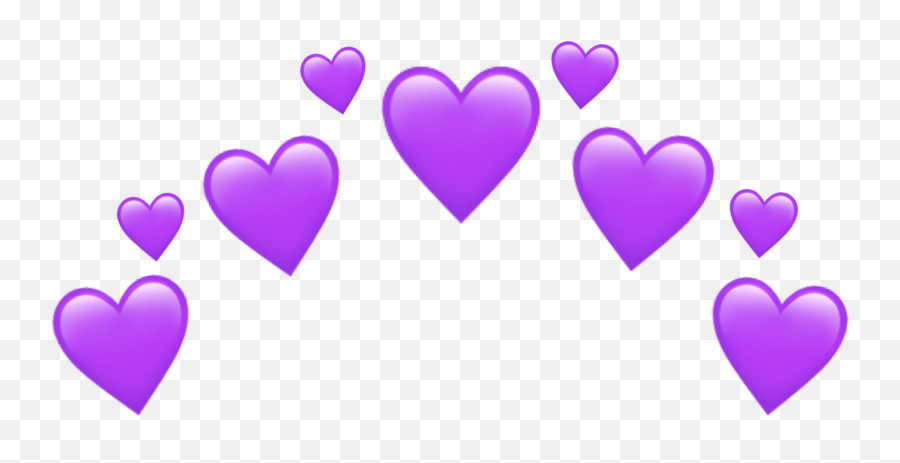 Purpleheartcrown Purple 308665163111211 By Smolsoftvibes Emoji,Purple Heart Emoticon