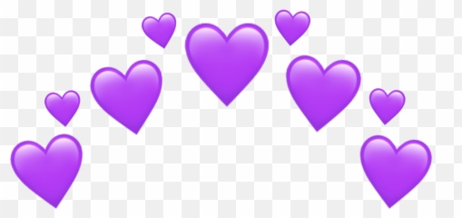 Purpleheartcrown Purple 308665163111211 By Smolsoftvibes Emoji,Purple Heart Emoticon