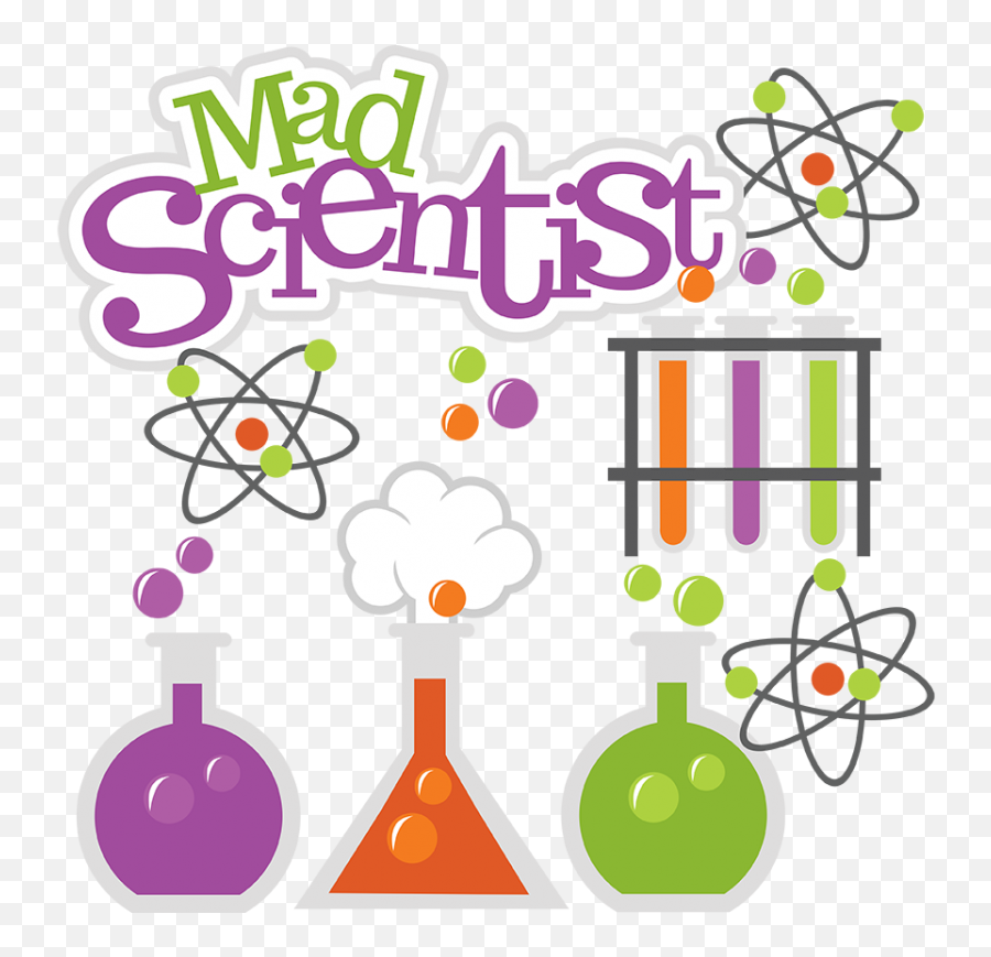 Science Experiment Clipart - Decoration Of Chemistry Project File Cover Emoji,Mad Scientist Emoji