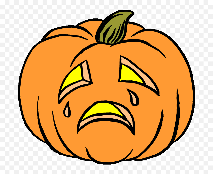 Crying Face Pumpkin Png U0026 Free Crying Face Pumpkinpng - Sad Jack O Lantern Clipart Emoji,Emoji Pumpkin Carving