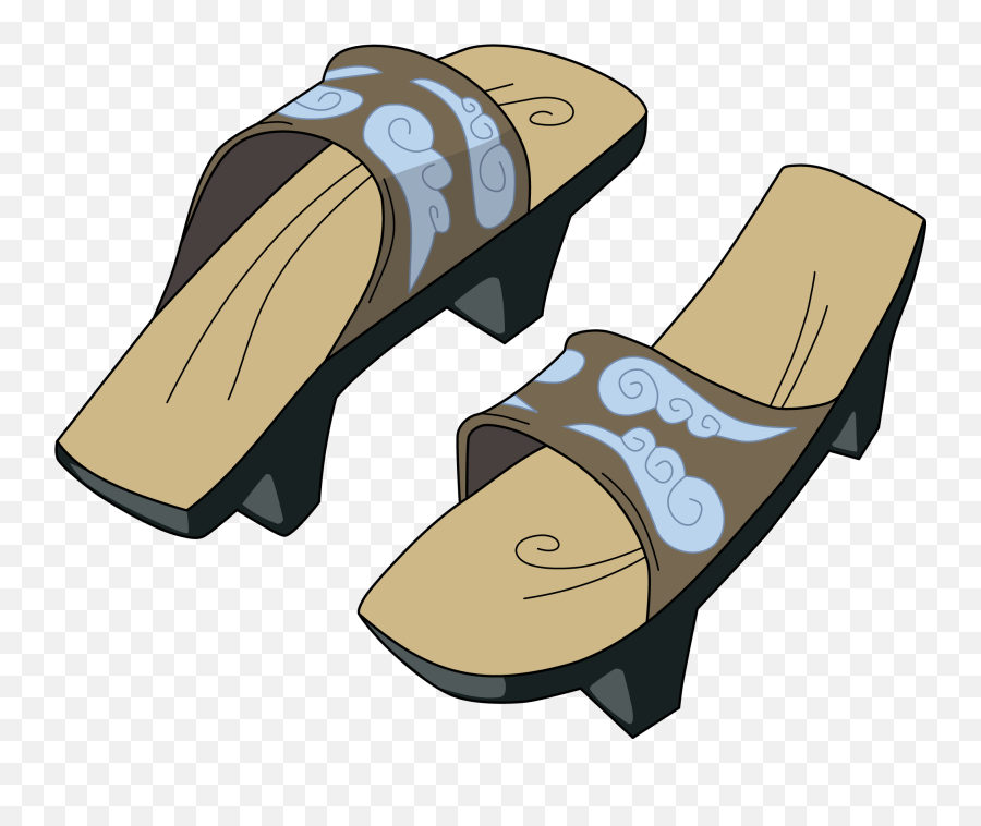 Monsoon Sandals - Xiaolin Showdown Monsoon Sandals Clipart Xiaolin Showdown Shoes Emoji,Flip.flop Emoji