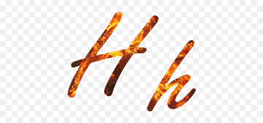 Letter H Fire Embers Lava Font - H Letter In Fire Font Emoji,Letter H Emoji
