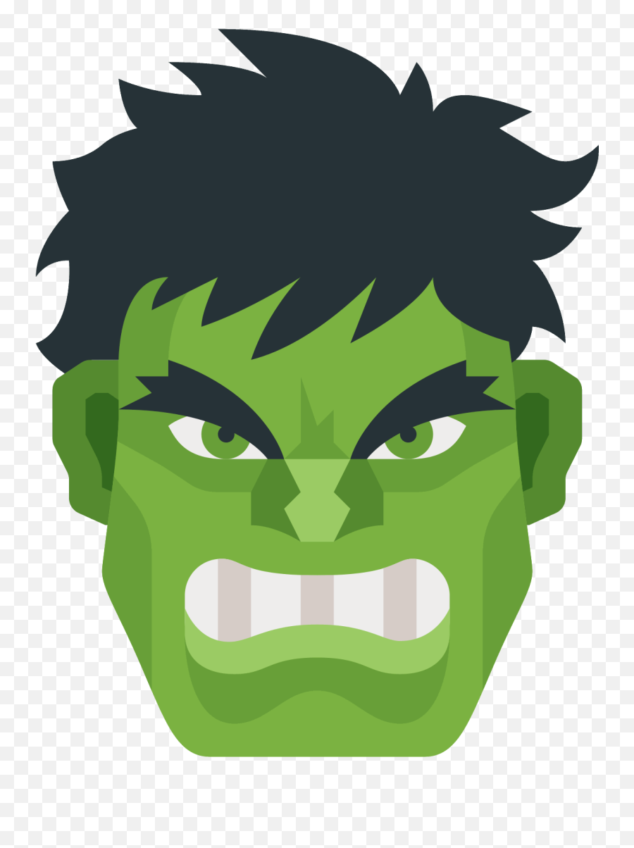 Hulk Icon Emoji Face Png - Hulk Face Png,Avengers Emojis