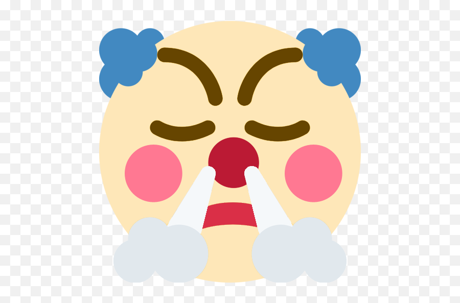 Clownfrustrated - Clown Emoji Discord Transparent,Frustrated Emoji