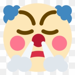 Clownfrustrated - Clown Emoji Discord Transparent,Frustrated Emoji