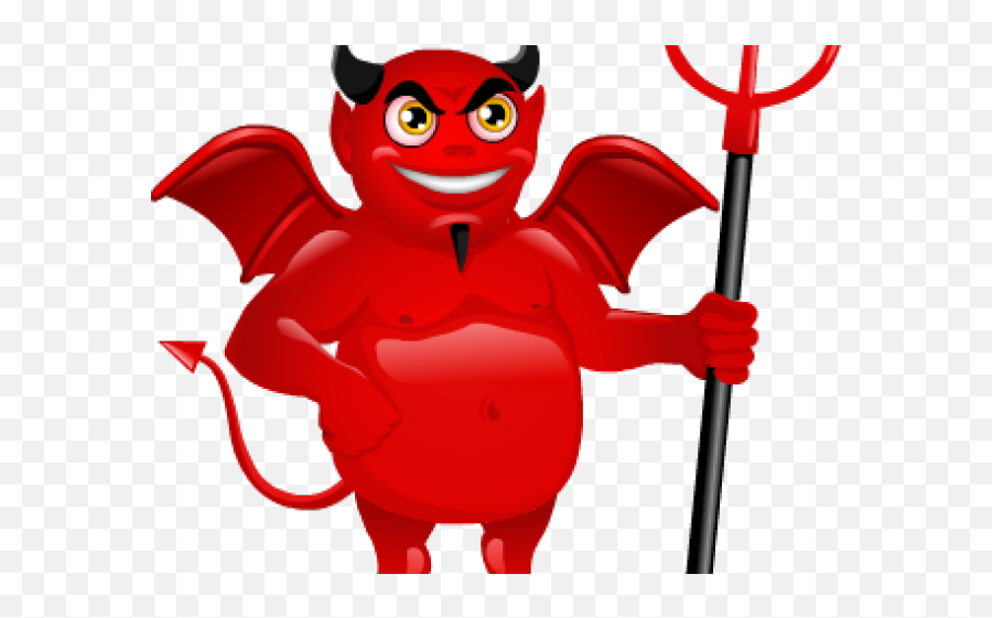 Satanic Clipart Devil Pitchfork - Devil Cartoon No Cartoon Devil No Background Emoji,Pitchfork Emoji