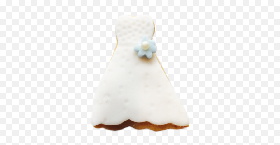 Wedding Dress With Flower Applique Cookies - Cake Decorating Supply Emoji,Emoji Applique