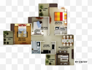 Supertech Eco Village Noida Extension - Supertech Eco Village 1 1267 Sq Ft Flat Emoji,Paramount Emotions Noida Extension