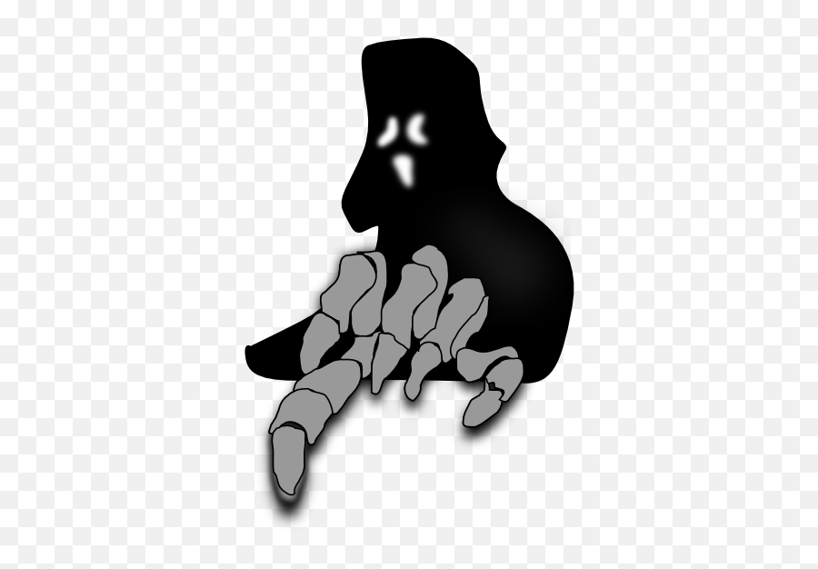 Free Ghost Face Silhouette Download Free Clip Art Free - Creepy Ghost Clip Art Emoji,Ghost Emoji Png