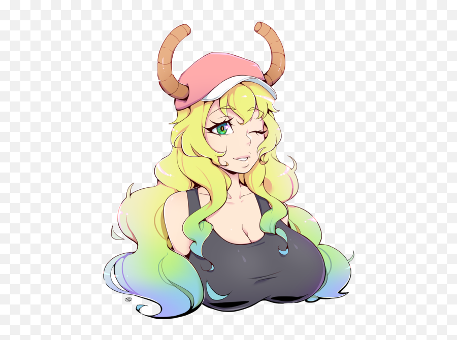 Lucoa Misskobayashidragonmaid Sticker - Lucoa Png Maid Dragon Emoji,Lucoa Emojis