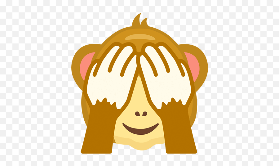 Monkey Emoji Funny Cute Sticker - Happy,Emoji Hair Remover