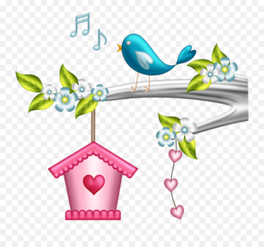 Ftestickers Clipart Cartoon Bird - Cristianas De Inicio De Semana Emoji,Cartoon Singing Emoji