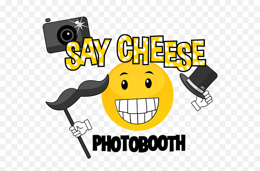 Photo Booth For Event United States Say Cheese Photo - Say Cheese Photo Booth Emoji,Say What Emoticon