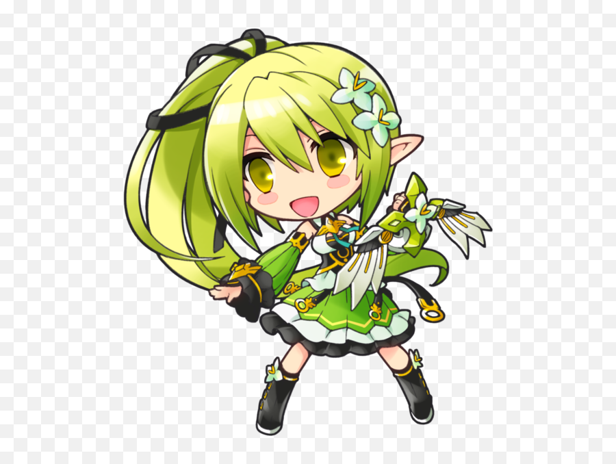 23 Ide Chibi Cute Animasi Gambar Karya Seni Fantasi - Elsword Chibi Png Emoji,Luciel Emoticon