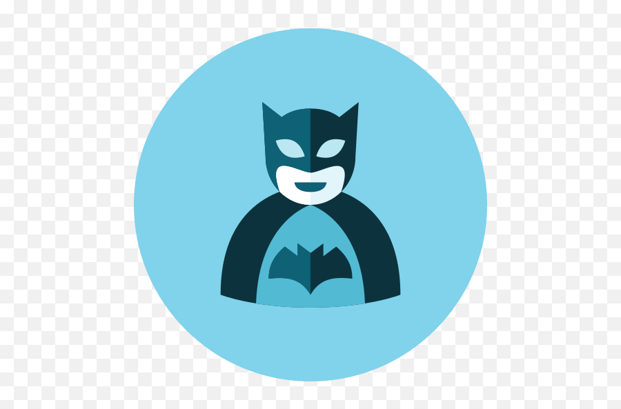 Batman Free Icon Of Kameleon Blue Round - Icone Batman Emoji,Batman Emoticon Code