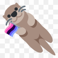 Peacock Emoji - Otter Emoji Png Transparent,The Sassy Standing Emoticon