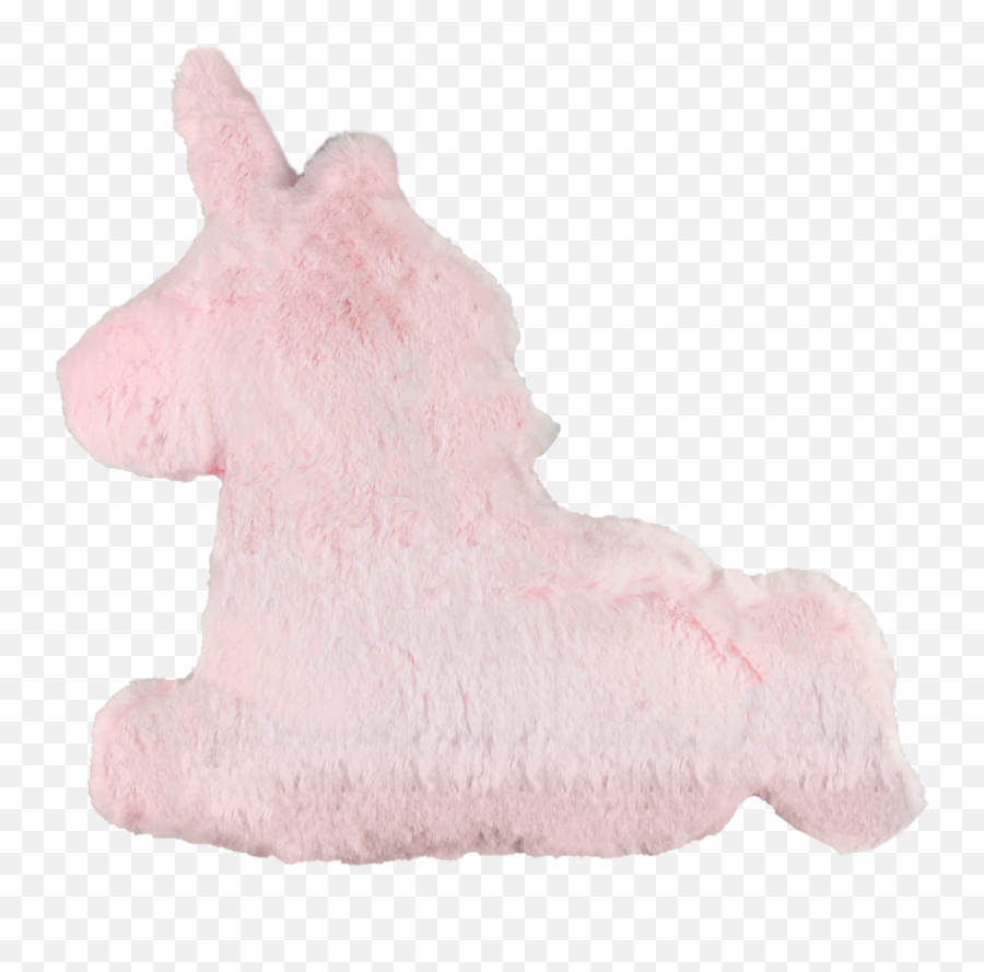 Rainbow Pink Unicorn Furry Pillow - Soft Emoji,Pictures Of Unicorn Emoji Pillows