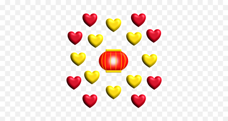 Happy Lunar New Year By Jorge Briones - Girly Emoji,Heart Emojis Overlay