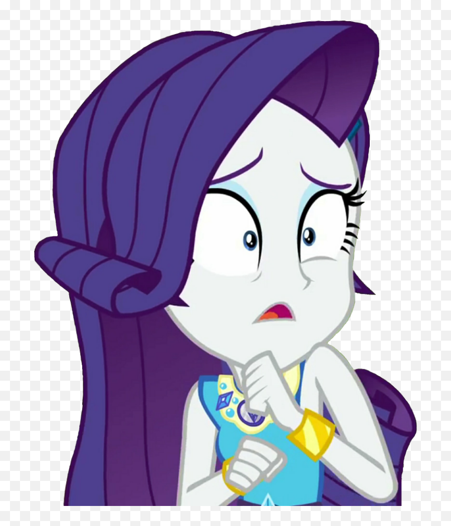 Scared Man Png - Scared Clipart Transparent Rarity My Little Pony Equestria Girls Rarity Scary Emoji,Girl Emojis Png Scared