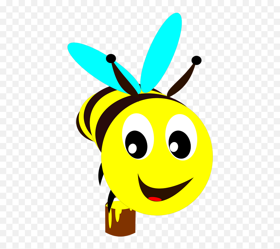 Bee Honey Flower - Free Vector Graphic On Pixabay Clipart Emoji,Flower On Facebook Emoticon