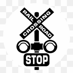 Railroad Crossing Clip Art - Clipartsco Emoji,Cross Stop Sign Emoticon