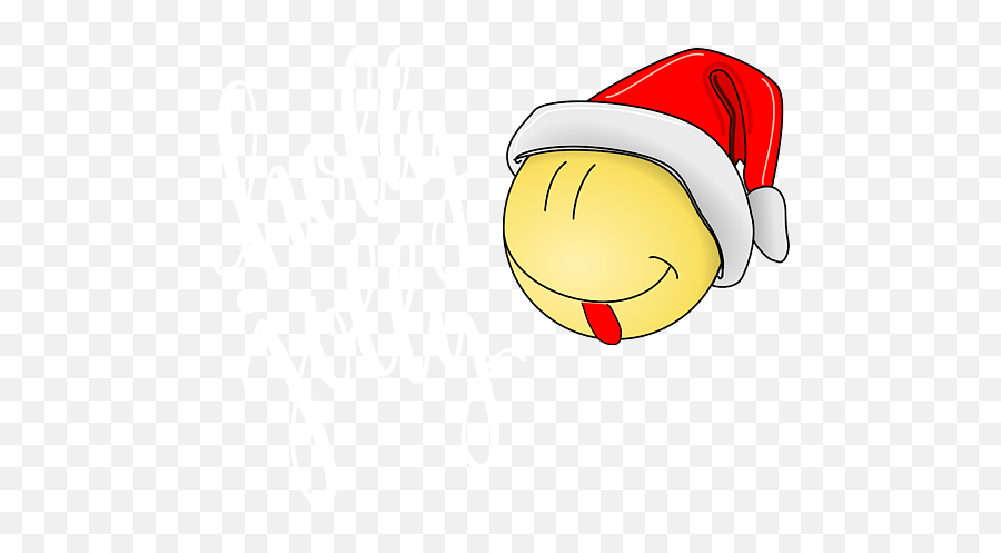 Holly Jolly Christmas With Santa Emoji Greeting Card For,Christmas Emoji