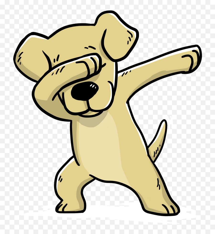 Dabbing Labrador Retriever Dog Dab Dance Sticker By - Labrador Dabbing Emoji,Weenie Dog Emoji