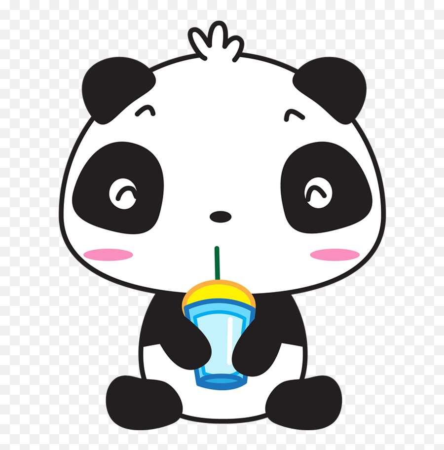 Panda Vidio Stickers For Whatsapp Emoji,Panda Emoji Chibi Png