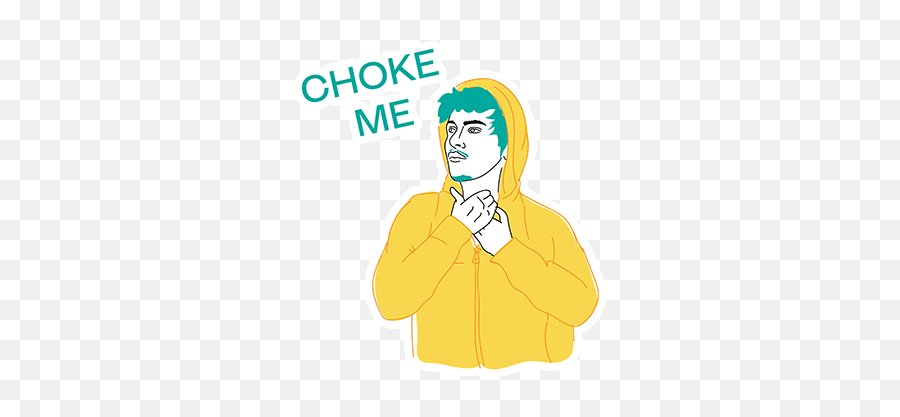 Urban Asl Stickers By Valerie Trisnadi - Language Emoji,Choke Emoji