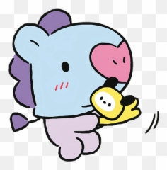 Sticker By Bt21 Lover U2013 Artofit Emoji,Blue Emoji Biting Lip Meme