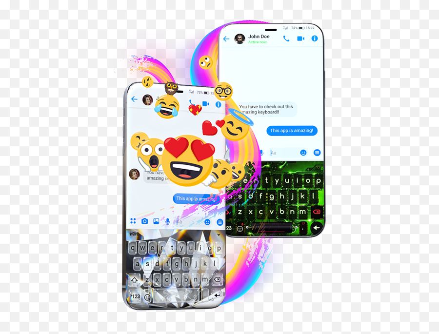 Wave Keyboard U2013 Best Keyboard App - Smartphone Emoji,Doe Emoji