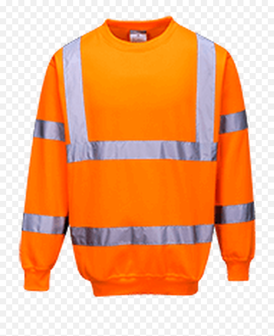 Portwest B303 Hi - Orange Hi Vis Crew Jumper Emoji,Emojis Sweatshirt