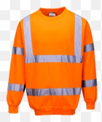 Portwest B303 Hi - Orange Hi Vis Crew Jumper Emoji,Emojis Sweatshirt