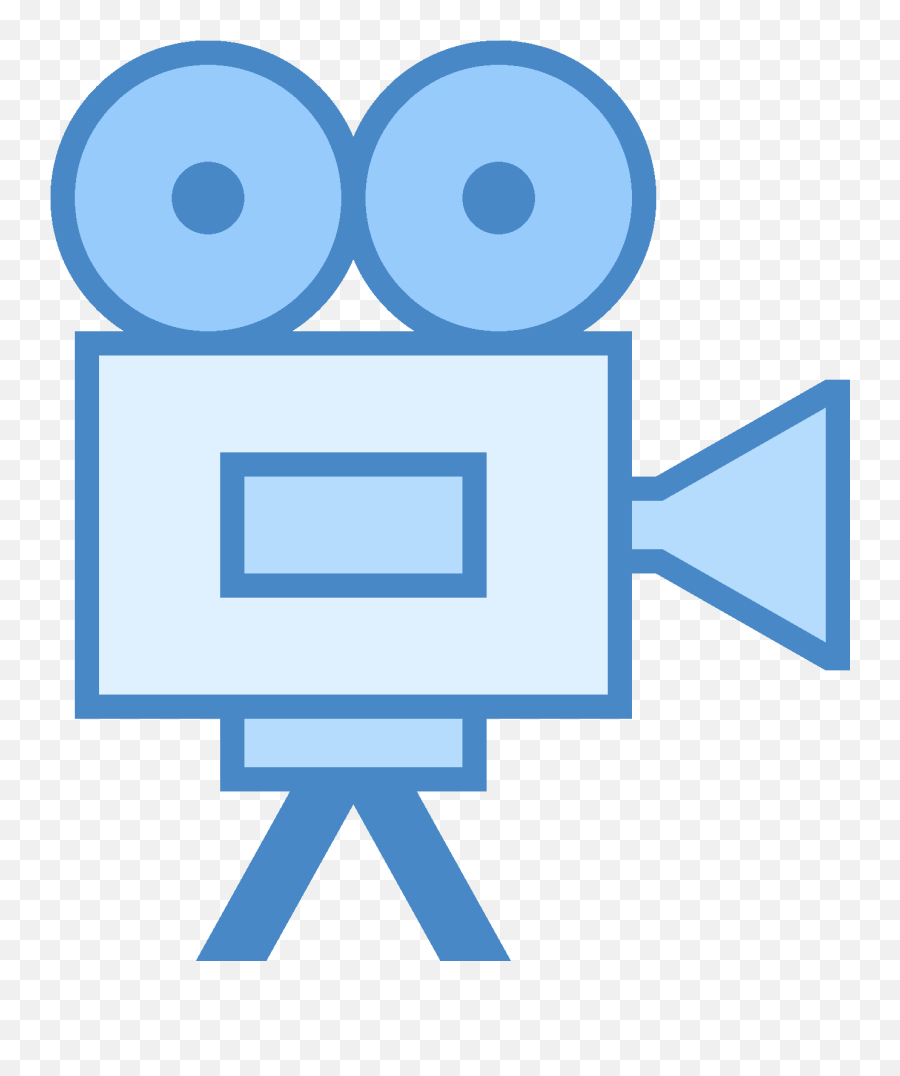 Video Icon Png Blue Transparent Png - Transparent Movie Projector Icon Blue Emoji,Projector Emoji