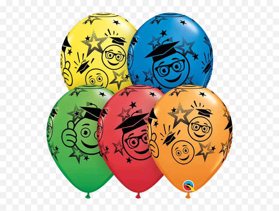 11 Inch Balloons 25pcs Transparent Png - Elementary Graduation Balloons Emoji,Balloon Emoji