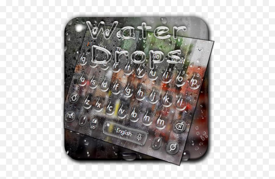 Water Drops Keyboard Theme U2013 Apps On Google Play - Communication Device Emoji,Water Drops Emoji Png