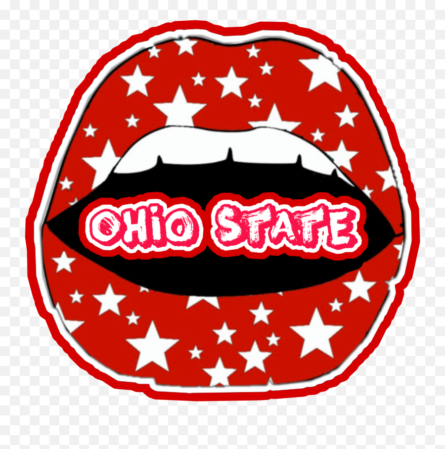Ohio Sticker By Allison - Delta Gamma Lips Emoji,Ohio State Emoji