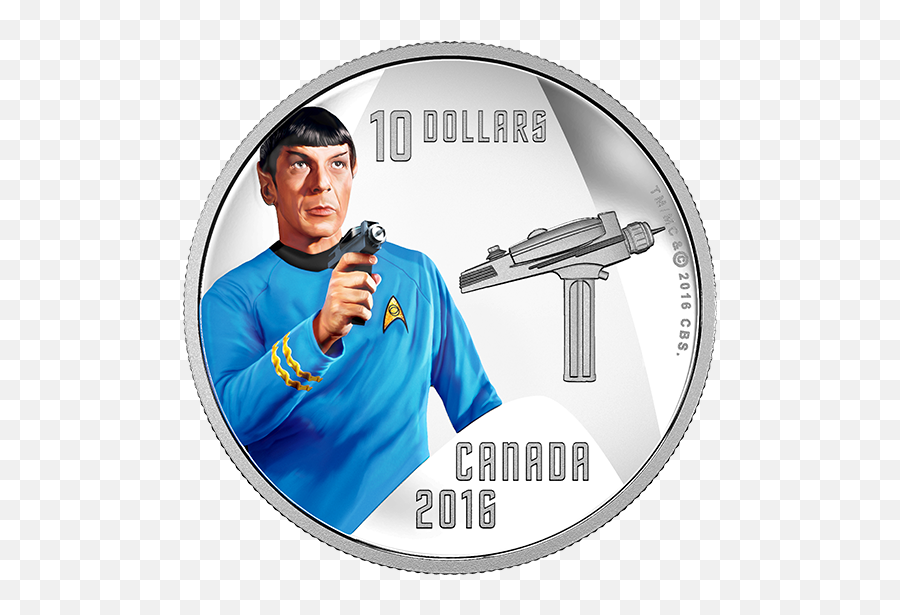 2 Oz - Canada Mint Star Trek Emoji,Spock Showing Emotion