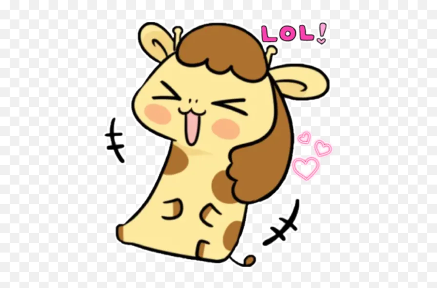 Giraffe Y Hippopotamus Límmiðar Fyrir Whatsapp - Happy Emoji,Giraffe Emoji Whatsapp