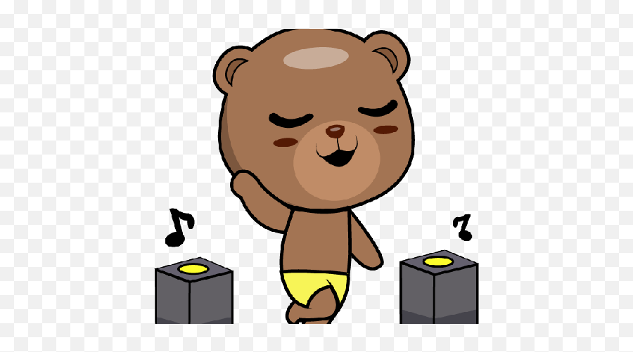 Tag For Stickers Dancing At The Fountain Add Fun Animated - Transparent Background Dancing Bear Gif Emoji,Dancing Bear Emoticon