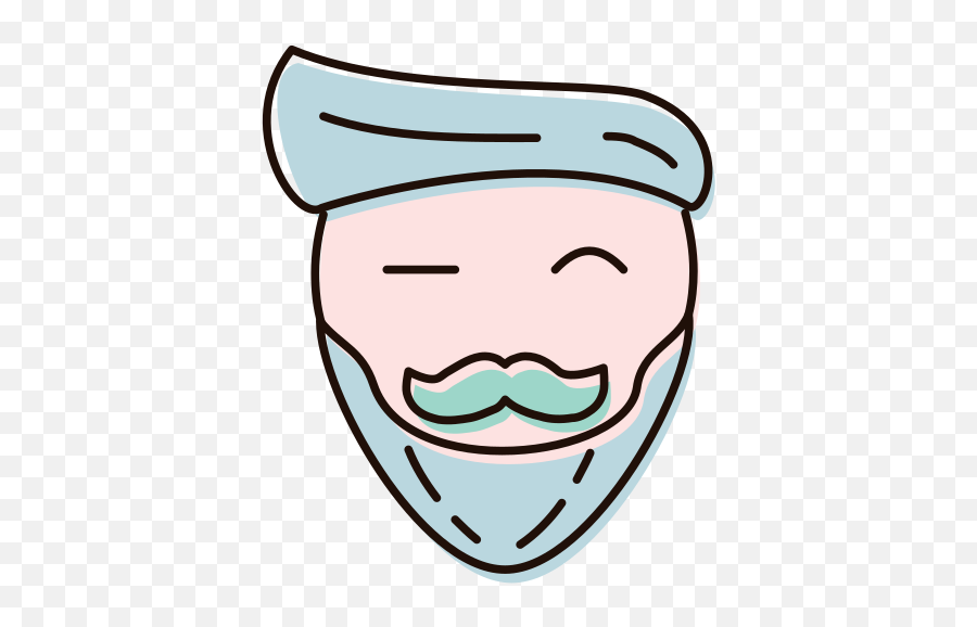 Blink Man People Beard Free Icon Of Consumers Color - Happy Emoji,Emoticons Beard